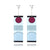 New Anime Acrylic Dangle Earrings Demon Slayer Kimetsu no Yaiba Blade of Ghost Cosplay Jewelry Accessary For Women Girl Gifts