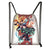 Anime Demon Slayer Kimetsu No Yaiba drawstring bag teenage girl boys fashion storage bag Nezuko Tanjirou backpack travel bag