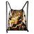 Anime Demon Slayer Kimetsu No Yaiba drawstring bag teenage girl boys fashion storage bag Nezuko Tanjirou backpack travel bag