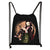 Anime Demon Slayer Kimetsu No Yaiba drawstring bag teenage girl boys fashion storage bag Nezuko Tanjirou backpack travel bag