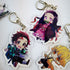 Anime Demon Slayer Kimetsu no Yaiba Kamado Tanjirou Cosplay prop Keychain Kamado Nezuko Acrylic lovely key chain keyring