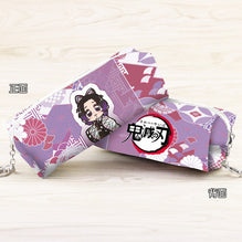 Anime Demon Slayer: Kimetsu no Yaiba Synthetic Leather Pencil Pouch Kamado Tanjirou Cartoon Character Cosmetic Bag