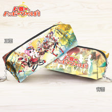 Anime Demon Slayer: Kimetsu no Yaiba Synthetic Leather Pencil Pouch Kamado Tanjirou Cartoon Character Cosmetic Bag
