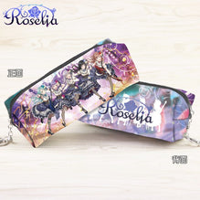 Anime Demon Slayer: Kimetsu no Yaiba Synthetic Leather Pencil Pouch Kamado Tanjirou Cartoon Character Cosmetic Bag