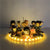 Demon Slayer Figurine Nezuko Zenitsu Tanjirou Giyuu Inosuke Q Ver. Action Figures Toys with LED Effect Kimetsu no Yaiba PVC Toy
