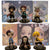 Demon Slayer Nezuko Zenitsu Tanjirou Giyuu Inosuke Q Ver. Action Figures Toys Kimetsu no Yaiba Anime PVC Figurine Toy 3pcs/set