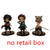 Demon Slayer Nezuko Zenitsu Tanjirou Giyuu Inosuke Q Ver. Action Figures Toys Kimetsu no Yaiba Anime PVC Figurine Toy 3pcs/set