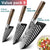 Kitchen knife Chef Knives Japanese 7CR17 440C High Carbon Stainless Steel Imitation Damascus Sanding Laser Knife