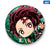 Anime Demon Slayer: Kimetsu No Yaiba Kamado Tanjirou Cosplay Bedge Cartoon Collect Backpacks Bags Badges Button Pins Brooch